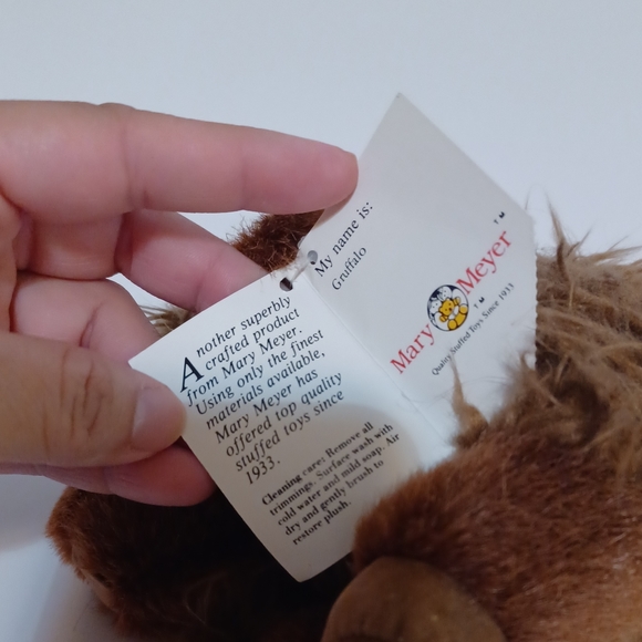 Mary Meyer Brown Bison Buffalo Toy Plush Gruffalo - Picture 8 of 10